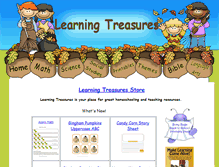 Tablet Screenshot of learningtreasures.com